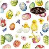 Servietter Easter Eggs & Chicks 33x33cm, 20 stk